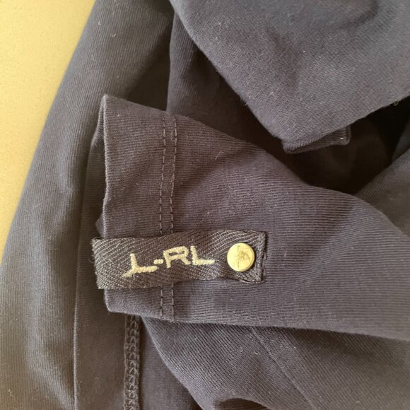 L-RL Lauren Active Ralph Lauren Navy V-Neck‎ Short Sleeve T-Shirt, Size XL - Picture 6 of 6